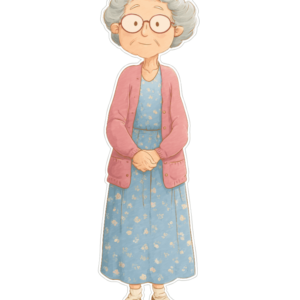 Kartonowa Postać Babcia