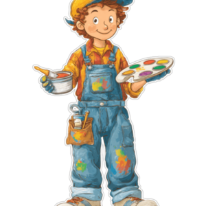 Kartonowa Postać Malarz