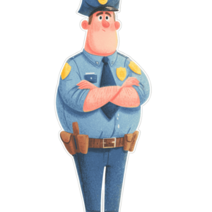 Kartonowa Postać Policjant