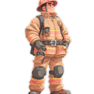 Kartonowa Postać Strażak